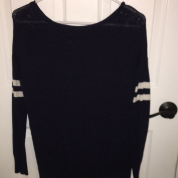 American Eagle Navy Varsity Sweater - Picture 2 of 3